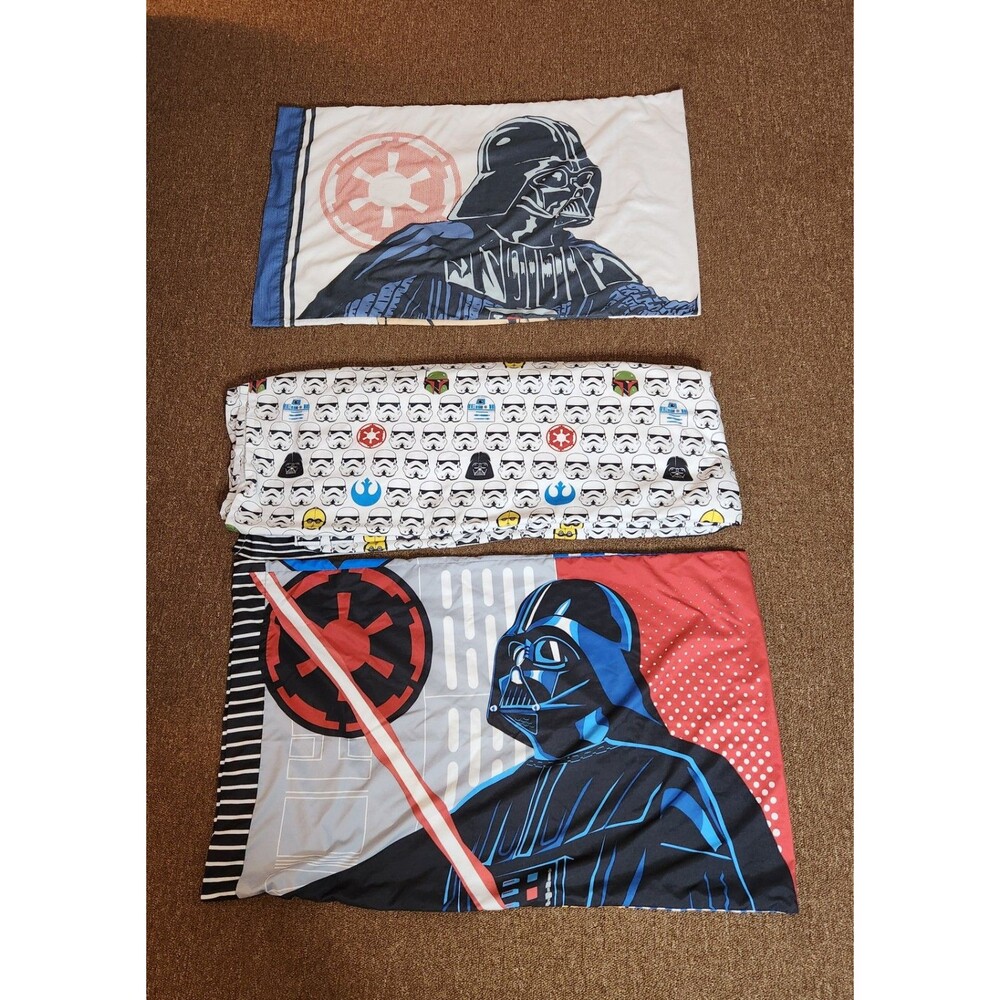 Kohls Star Wars Twin Sheet & Double Sided Pillow Cases, Light & Dark Side